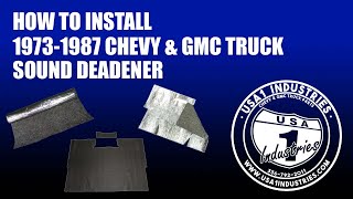 197387 Square Body Chevy amp GMC Truck Sound Deadener [upl. by Lissy]