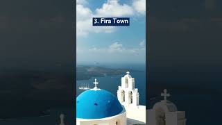 The 5 most beautiful sights in Santorini Greece shorts [upl. by Enna]