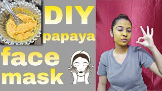 DIY Papaya Face Mask For Glowing Smooth SkinRemove Dark Spots And Pigmentation [upl. by Swee]