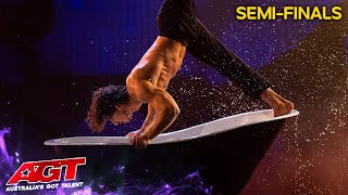 Aerial SENSATION Olegs STUNNING SemiFinal Performance  Australias Got Talent 2022 [upl. by Aihseyn904]