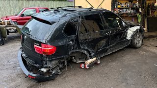 Рискнул и Купил BMW X5 после ДТП столба и отбойника восстанавливаем и оживляем [upl. by Rorke]