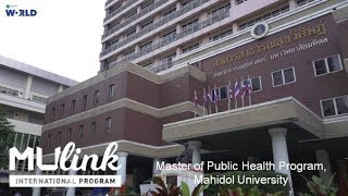 Master of Public Health Program Mahidol University  MU Link by Mahidol World [upl. by Eimmas529]