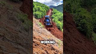 Extreme Work Carving Mountain Paths with Precision 🚜⛰️ shorts [upl. by Lilahk801]