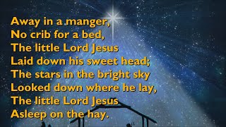 Away in a Manger Tune Cradle Song  3vv with lyrics for congregations [upl. by Thagard]