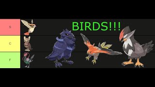 Regional Bird Pokemon Tier List [upl. by Kimmy]