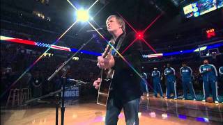 Jack Ingram sings the National Anthem for Game 3 of the NBA Finals [upl. by Nnasus837]