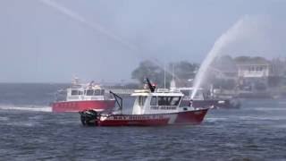 2016 0611 Islip NY Fireboat 2 [upl. by Lucina]