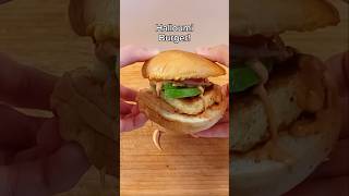 Burger with Halloumi and Avocado burger cooking food recipe [upl. by Notgnilra]