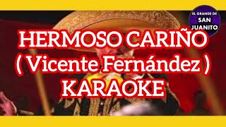 Vicente Fernández  Hermoso Cariño Karaoke [upl. by Ayojal289]