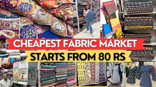 Fabric Market In Mumbai  Jaipuri Kalamkari Chikankari Starts  80 Rs  Shantidoot Cloth Market [upl. by Ivett]