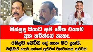 මාලිමාව එහෙම අපෙන් පලි ගන්න එකක් නැහැ නේද   Mahinda Rajapaksha [upl. by Ralfston]