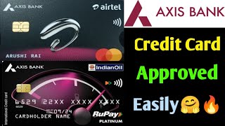 Axis Bank Airtel Credit Card Approved Very Easily My First Credit Card 25 Cashback On Recharge 👌👍🔥🔥 [upl. by Bain925]