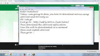 How to download free movies using utorrent and torrentzeu [upl. by Aicina]