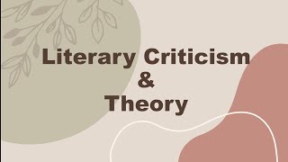 Literary Theory and Criticism Key Concepts and What is Literature Block 1 Unit 1 [upl. by Lahcear]