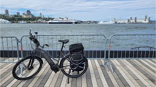 Piste cyclable  Parcours des Anses  bord du fleuve  Lévis [upl. by Milena675]