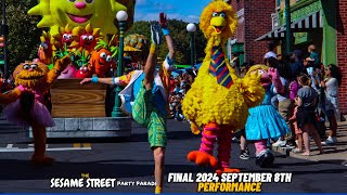 Final Sesame Street Party Parade of 2024 Season  Sesame Place Philadelphia [upl. by Hoeg577]