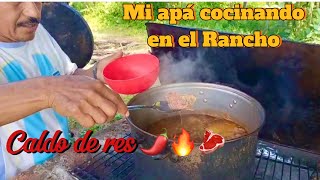 Cocinando un caldo de res 🍲🌶️🔥🥩 [upl. by Daberath63]