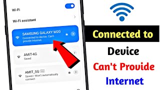 Connected to device cant provide internet wifi problem Fix  Wifi connected but no internet access [upl. by Onailerua]