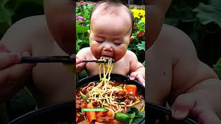 Baby mukbang food shorts shortvideo [upl. by Nas]