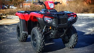 New 2023 Honda Foreman 520 4x4 ATV  Walkaround  Engine  Exhaust Sound Storage  TRX520FM1 [upl. by Cyrus]