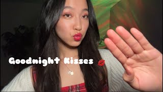 ASMR Good Night Kisses amp Relaxing Hand Movements 💋 Soft Mouth Sounds [upl. by Isdnil]