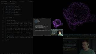 PARTICLES MORPHING  MIX POSITION ATTRIBUTE awwwards coding javascript particles shaders [upl. by Meill836]