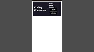 Navbar in CSSnavbar coding chronicles trending viralvideos css html [upl. by Lonyer608]