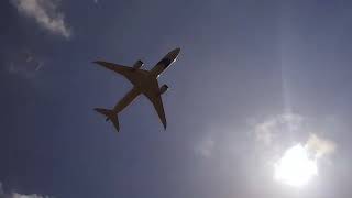 Plane taking off from Ben Gurion airport El Al Boeing 787 4XEDH [upl. by Kletter966]