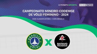 BRASÍLIA VOLEI x BATAVO MACKENZIE  AO VIVO E COM IMAGENS  CAMPEONATO MINEIRO CODEMGE 2024 [upl. by Konstanze811]