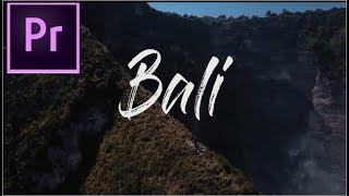 Cara Membuat efek Menulis Write On Text Beautiful Destinations  Premiere Pro [upl. by Healion]