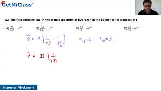 Atomic spectrum KCET 11th Chemistry Structure of Atoms [upl. by Mandell966]