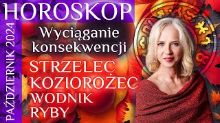 Horoskop październik 2024 STRZELEC Koziorożec WODNIK RYBY [upl. by Christiansen]