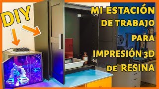 CÓMO HACER una ESTACIÓN de TRABAJO para IMPRESIÓN 3D de RESINA [upl. by Namielus]