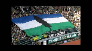 Cascadia tifo  Portland Timbers vs Vancouver Whitecaps  July 3 2010 [upl. by Camilo]