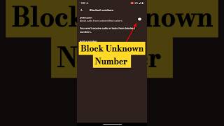 How to Block Unknown Phone Numbershow to stop spam calls [upl. by Trish199]