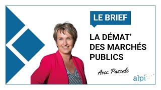 Le brief La dématérialisation des marchés publics  avec Pascale [upl. by Akinal]