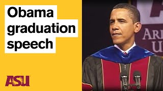 Barack Obama graduation speech Arizona State University ASU [upl. by Samaria]