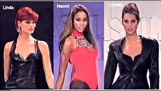 The Trinity  Catwalk  Linda Evangelista Naomi Campbell Christy Turlington [upl. by Elatia]