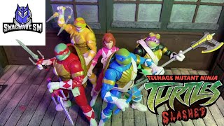 TMNT Slashed TMNT vs The Shredder Halloween Special Stop Motion Film [upl. by Ahsyla]