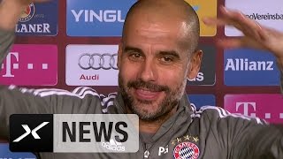 Pep Guardiola quotKarlHeinz Rummenigge weiß alles Allesquot  Hannover 96  FC Bayern München [upl. by Everett]