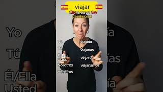 🇪🇸Hoy aprendemos a conjugar el verbo VIAJAR en Condicional🇪🇸 [upl. by Mata]