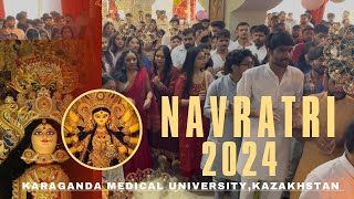 Navratri celebration 2024  Karaganda medical university  Mbbs abroad  Kazakhstan [upl. by Lidstone430]