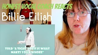 Vocal Coach Reacts to Billie Eilish  idontwannabeyouanymore Live at COLORS [upl. by Wessling]