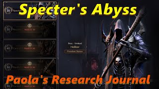 Throne and Liberty  Co Op Dungeon Specters Abyss Paolas Research Journal [upl. by Alul]