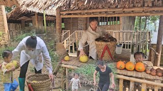 Picking wild fruits and vegetables and catching stream fish to sell  single mother life [upl. by Siseneg518]