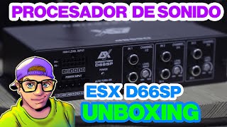 Unboxing  PROCESADOR SONIDO ESX D66SP  DSP CAR AUDIO [upl. by Animehliw]