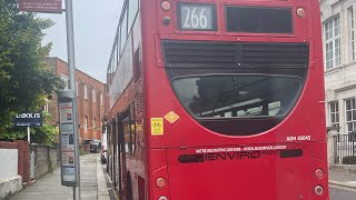 266 Bus route Curzon RoadActon High Street ADH45045 YX62 FSS transportforlondon londonbuses [upl. by Allesig]