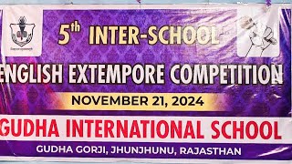 5th InterSchool English Extempore Competition 2024 [upl. by Margarida]