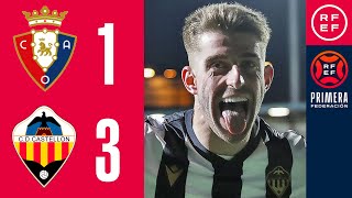 RESUMEN PrimeraFederación  CA Osasuna B 13 CD Castellón  Grupo 2  Jornada 20 [upl. by Arhez]