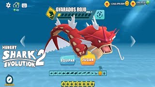 Hungry Shark Evolution EXE AT 3AM I GAME WITH RED GYARADOS FROM Pokémon ITS DAMNED AND THIS HAPPENS [upl. by Breeze]